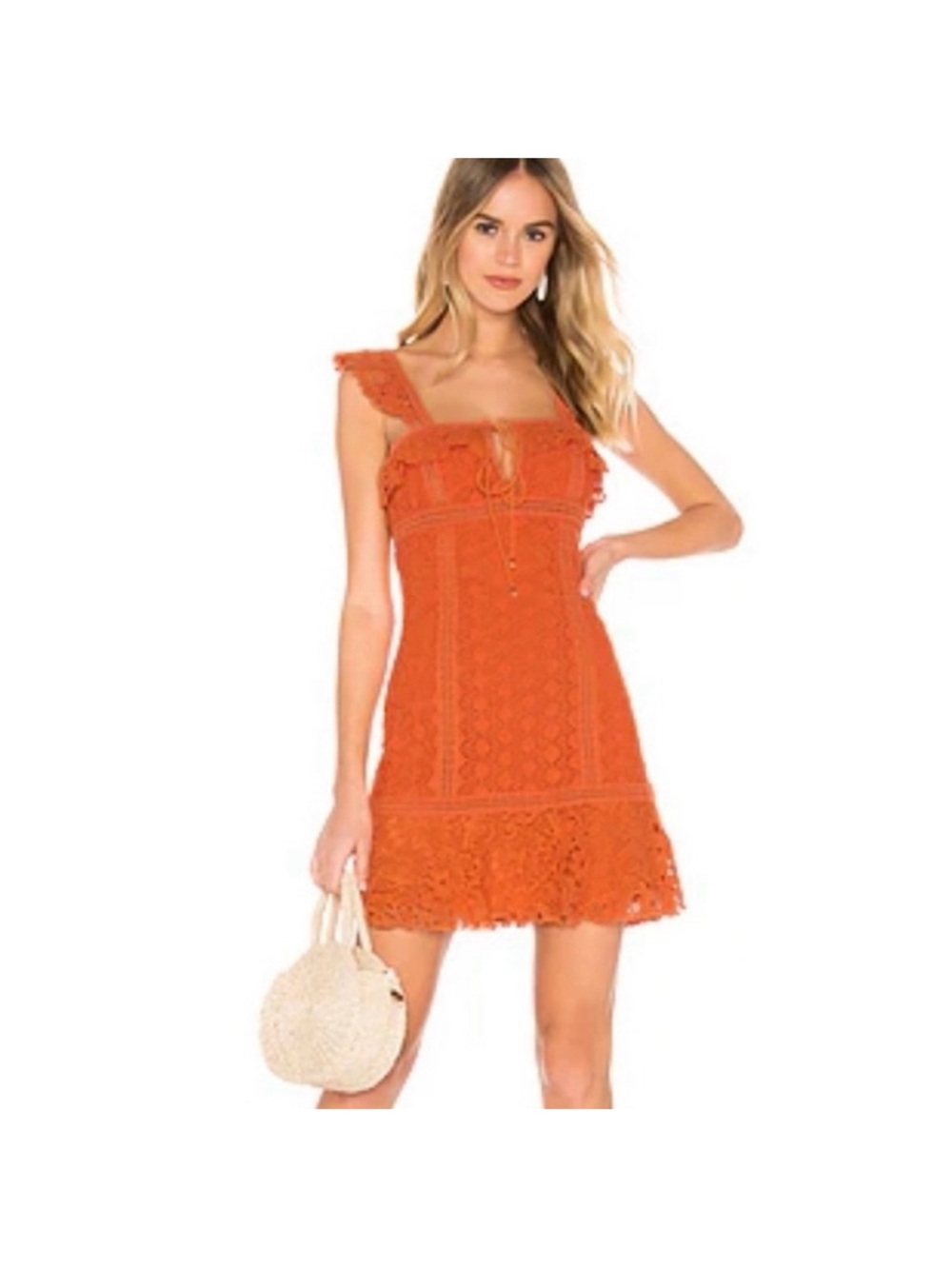 Free People Cross My Heart Crochet Lace Dress - Size 8